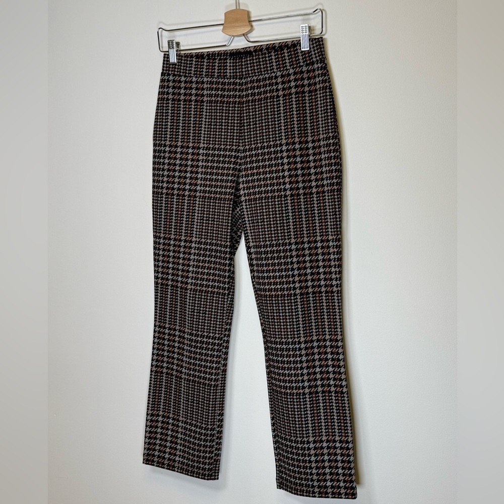 Sanctuary Carnaby Kick Crop Pant Semi High-rise Glen Plaid Women’s Size Medium - Picture 4 of 8